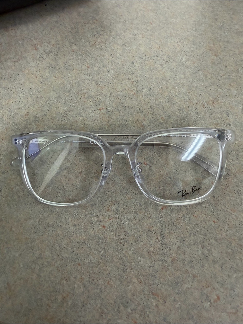 NEW!! Ray-Ban RB5419D Clear Transparent Square Frame Glasses